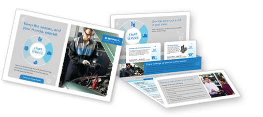 Several Honda Postcards