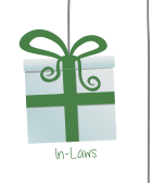 Inside this wrapped gift for your In-Laws: Digital Frame.